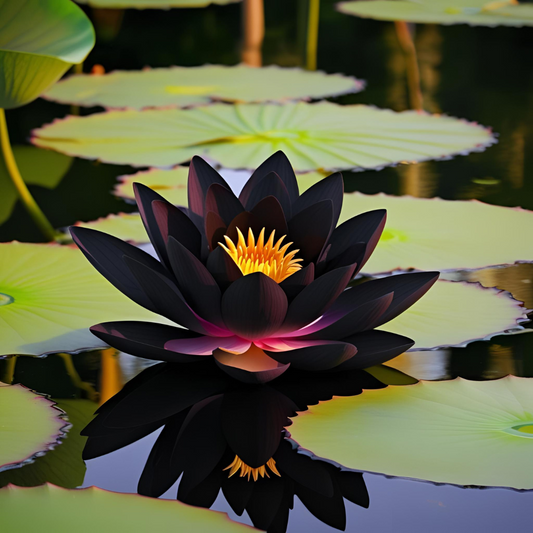 Lotus Black Variety -  10 Seeds for Stunning Water Garden Blooms