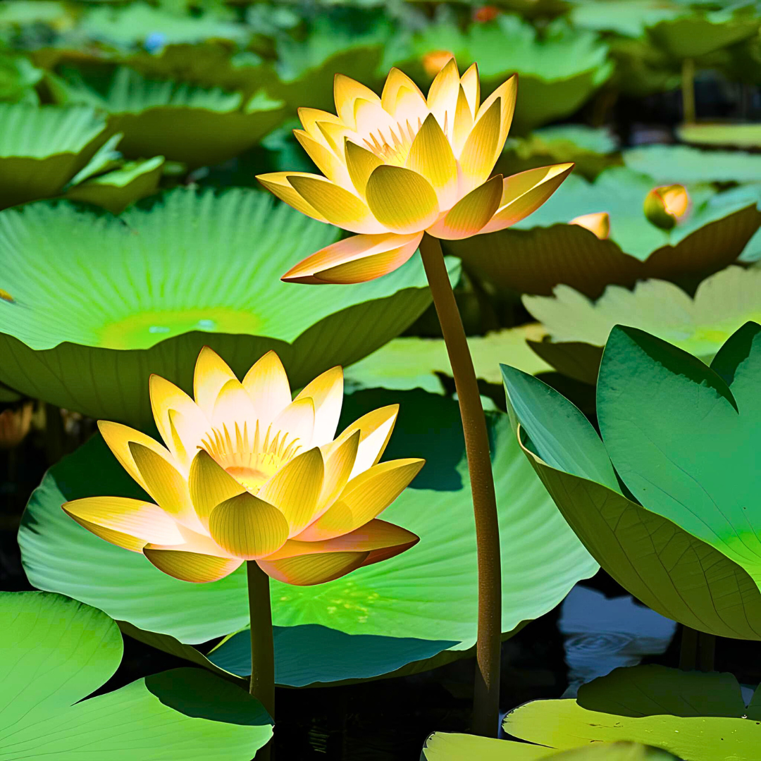 Lotus Golden Variety -  10 Seeds for Stunning Water Garden Blooms