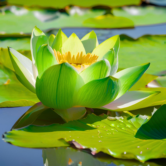 Lotus Green Variety -  10 Seeds for Stunning Water Garden Blooms